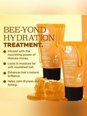 Luseta Manuka Honey Shampoo & Conditioner Travel Size Set - New